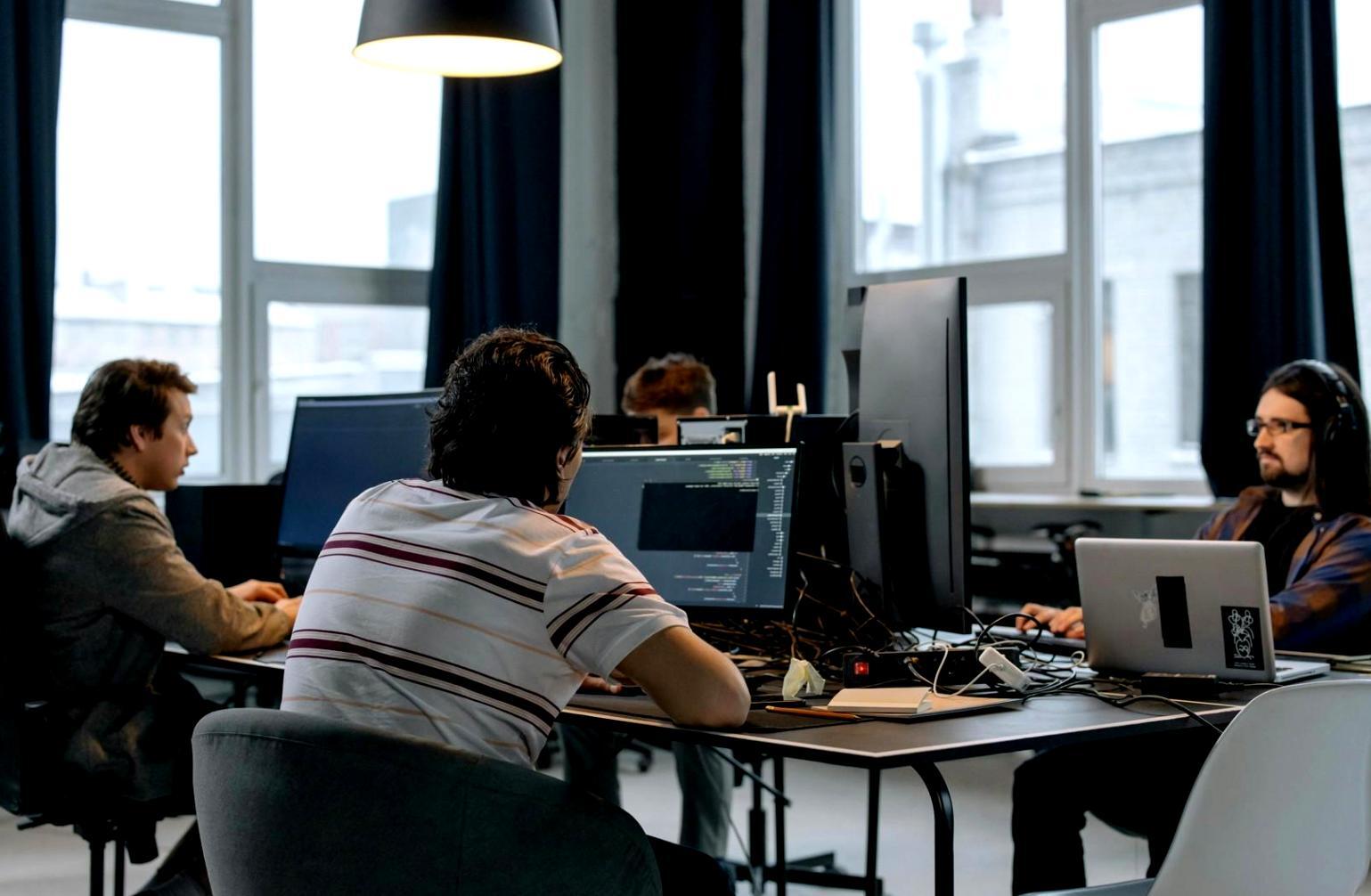 Portfolio Website mit harmonischer Farbgestaltung